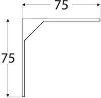 KRONSTEIN VELANO HÕBEDANE GALVAANILINE TSINK 75X75MM