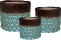 ÜMBRISPOTT KERAAMILINE 19X19X16CM PRUUN