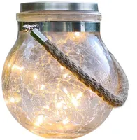 VALGUSTI PÄIKESEPATAREIGA RIPPUV KLAASPURK 12CM