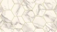 PVC KATE 2M ICONIK 260D MARBLE BIANCO HEXA GOLD
