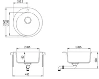 VALAMU JA SEGISTI KOMPLEKT AQUASANITA GRANIIT MUST