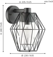 AIAVALGUSTI EGLO CANOVE E27 1X60W SEIN IP44