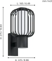 AIAVALGUSTI EGLO RAVELLO E27 1X28W SEIN IP44