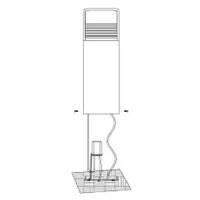 AIAVALGUSTI EGLO DONINNI1 6W 550LM 3000K IP44 POST 800MM