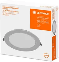 ALLVALGUSTI SLIM DN155 12W/4000K WT IP20