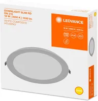 ALLVALGUSTI SLIM DN210 18W/3000K WT IP20