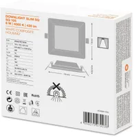 ALLVALGUSTI SLIM SQ105 6W/4000K WT IP20