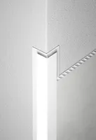 SEINAPANEELI VILO VÄLISNURK PVC SILVER 2,7M