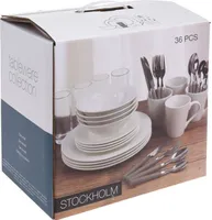 LAUANÕUDE KOMPLEKT EXCELLENT HOUSEWARE PORTSELANIST, 36TK KOMPLEKTIS