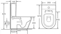 WC-POTT FLORY FCT15006 UNIV.ÄRAJOOKS SUJUVALT SULGUV PRILL-LAUD