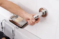 TURVAKÄEPIDE SEEBIALUSEGA RIDDER 530X145MM ROOSTEVABA TERAS KROOM