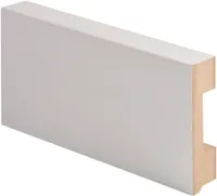 PÕRANDALIIST NORDHOME MDF 19X70X2750 KAABLI SÜVISEGA VALGE