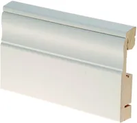 UKSEPIIRDELIIST NORDHOME MDF 19X90X2200MM KAABLI SÜVISEGA VALGE