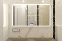 PEEGEL KONTINENT DEMURE LED VALGUSTUSEGA 120X70CM MEEDIA UDUEEMALDUS