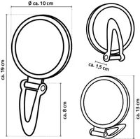 KOSMEETIKAPEEGEL RIDDER CRYSTA LÄBIPAISTEV