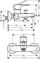 VANNI- JA DUŠISEGISTI HANSGROHE VERNIS HG71440000 KROOM