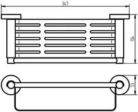 RIIUL HACEKA KOSMOS 35X13X10CM KROOM