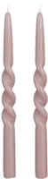 KÜÜNAL MICA DECORATIONS TWIST 29CM LILLA 2TK
