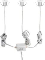 RIPPLAEVALGUSTI EGLO CHANGO 3X1W LED 3X100LM 3000K VALGE