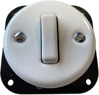 LÜLITI 1-NE FENDE VK SÜV KERAAMILINE VALGE