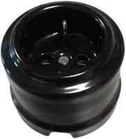 PISTIKUPESA 1-NE FENDE M-GA PIND KERAAMILINE MUST