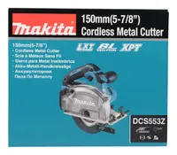 AKUMETALLILÕIKESAAG MAKITA DCS553Z, 18V,Ø150MM, AKUDE JA LAADIJATA