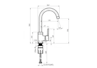 KÖÖGISEGISTI RUBINETA AXE-33 ROOSTEVABA TERAS