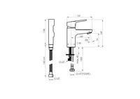 VALAMUSEGISTI RUBINETA UNO-17 BIDEEDUŠIGA KROOM