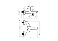 VANNI- JA DUŠISEGISTI RUBINETA UNO-10/K DUŠIKOMPL. KROOM