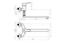 VANNI- JA DUŠISEGISTI RUBINETA UNO-12/C DUŠIKOMPL. KROOM