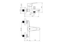 VANNI- JA DUŠISEGISTI RUBINETA LUKA-10/K DUŠIKOMPL. KROOM