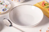 TALDRIK SÜGAV ALTOM DESIGN BELLA GOLD LINE 20CM PORTSELAN