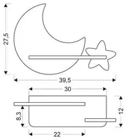 SEINALAMP CANDELLUX MOON LED 5W 250LM 4000K