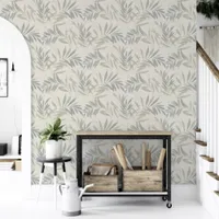 TAPEET ARTHOUSE LUXURY LEAF NATURAL GREY 0,64X10,05M