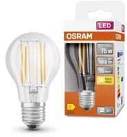 LED LAMP OSRAM 7,5W A75 E27 1055LM 2700K CLASSIC FIL.