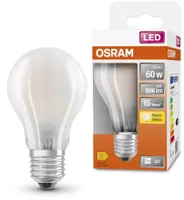 LED LAMP OSRAM 6,5W A60 E27 806LM 2700K CLASSIC MATT