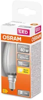 LED LAMP OSRAM 4W B35 E14 470LM 2700K CLASSIC MATT