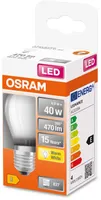 LED LAMP OSRAM 4W P45 E27 470LM 2700K CLASSIC MATT