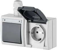 PISTIKUPESA 2-NE ELEKTRO-PLAST MAANDUSEGA AQUANT IP65  