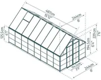 KASVUHOONE BALANCE 11,9M² HALL