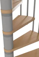 KEERDTREPP DOLLE GALGARY Ø120CM LISA BALUSTRAATIDEGA HÕBE/PÖÖK