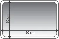 VANNITOAVAIP RIDDER FRESH 60X90CM MUST POLÜESTER
