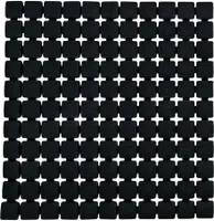 VANNITOAMATT RIDDER NEVIS 54X54CM MUST PP/TPE-PLASTIK  