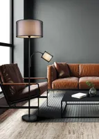 PÕRANDALAMP TRIO BURTON E27+E14 MUST