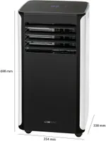 KONDITSIONEER CLATRONIC CL3716 9000BTU WIFI MUST/VALGE