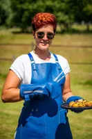 AHJUKINNAS FEUERMEISTER PREEMIUM NAPPA NAHAST 28CM GENTIAN