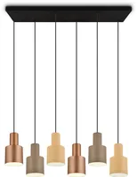 LAELAMP TRIO AGUDO 6X40W E27 MULTICOLOR