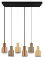 LAELAMP TRIO AGUDO 6X40W E27 MULTICOLOR