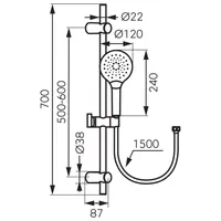 DUŠISEGISTI FERRO MULO 3 N334, KROOM