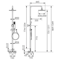 VANNI- JA DUŠISEGISTI FERRO LIPPI ECOLOGICA NP81-BLP7UEA-BL, MUST
